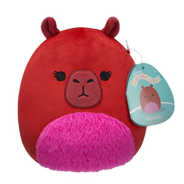 Squishmallows Super Soft Plush Toys 7.5" Marcia The Red Capybara Preorder magazineracksdirect